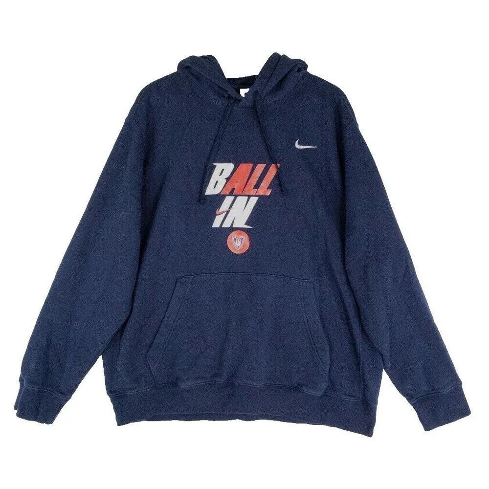 Y2K Nike Swoosh Manhattan Basketball Sweatshirt Adult Hoodie Men's Size XL